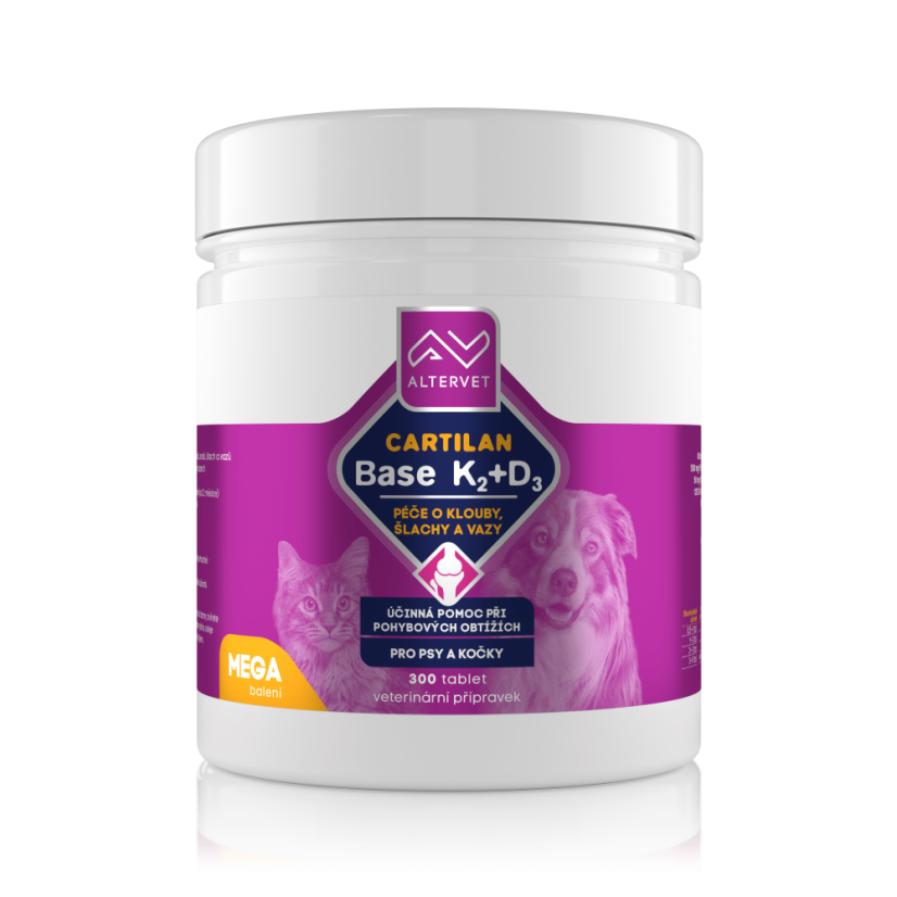 CARTILAN Base K2+D3 - Počet tablet: 300 tablet (MEGA balení)